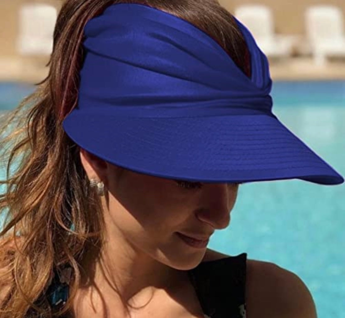 Visera azul rey